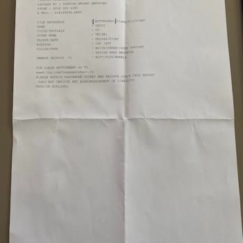 THY Hasarlı Bagaj Tazmini