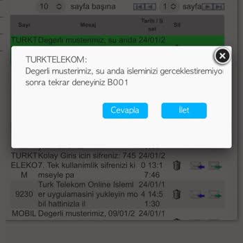 Türk Telekom Online Şifre Vermiyor