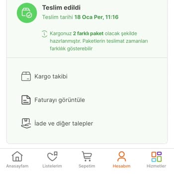 Hepsiburada Eksik Ürün Gönderimi