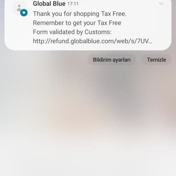 Global BLUE-alışveriş Yapmadım Neyin Vergi Muafiyeti