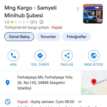 MNG Kargo Samyeli Minihub Şubesi İletişim Sorunları