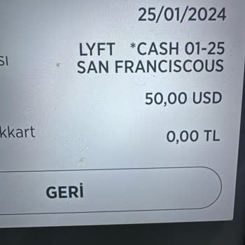 Lyft Bilgim Dışında Kartımdan 50 Dolar Çekti!