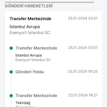 Trendyol Express 3 Günde Tekirdağ'dan İstanbul'a Gelmeyen Kargo!