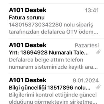 A101 Sattığı Ürünü Zamanında Vermediği İçin Bahane Üretiyor