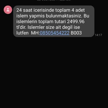 Vodafone Faturalı Hattan İzinsiz İşlem Şikayeti