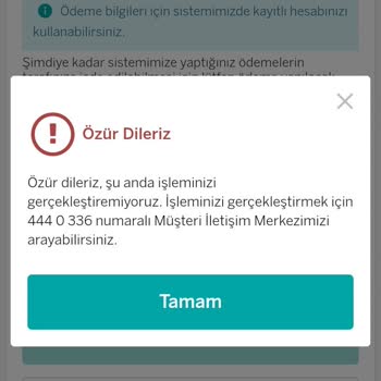 Garanti BBVA Garanti Sisteminin Bozukluğu A