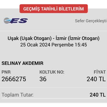 Es Turizm Koltuk Düzeninde Hata