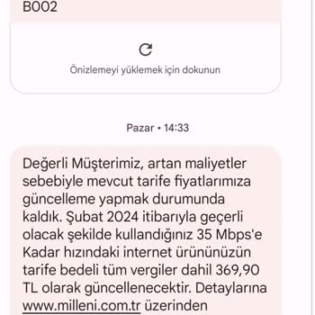 Millenicom Gün Geçtikçe Artan Fatura Fiyatı