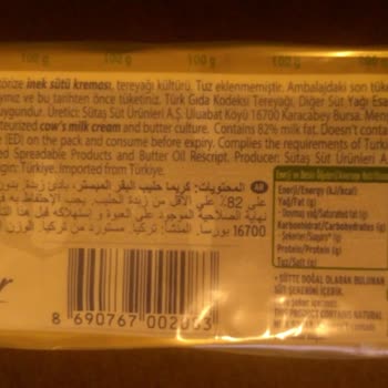 Sütaş'ın Margarin Kalitesinde Ve Tadında Tereyağı