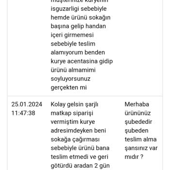 Ekinler Profesyonel El Aletleri Kargoda Yaşanan Mağduriyet