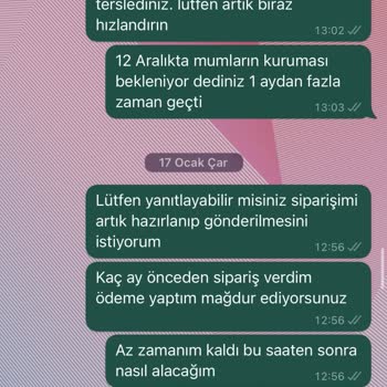 Light The Candle (lightcandless) Instagram Üzerinden Sipariş Edilen Ürünlerde Yaşanan Sorunlar