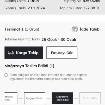 DeFacto Yanlış Ürün Gönderimi