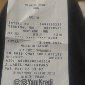 Medical Park Hastanesi Acil Servis Ücreti 2000 TL