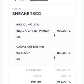 Sneakersco Ayakkabı Görselden Farklı Geldi