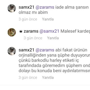 Harley-Davidson Bot Dolap Uygulamasından Aldığınız Ürünü Beğenmezsen Replika De Ürünü İade