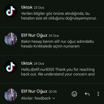 TikTok Hesabıma Giremiyorum Yardım Eder Misiniz Lütfen