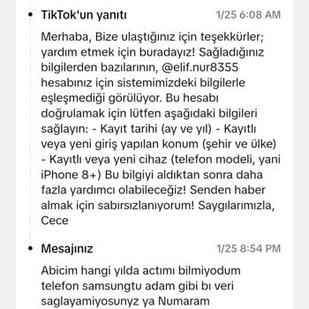 TikTok Hesabıma Giremiyorum Yardım Eder Misiniz Lütfen