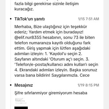 TikTok Hesabıma Giremiyorum Yardım Eder Misiniz Lütfen
