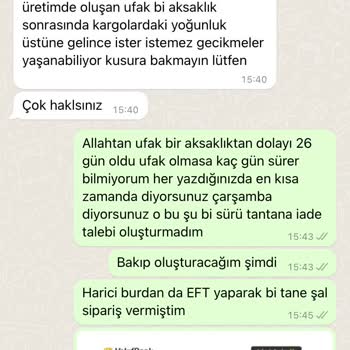 Qafiye Prive 45 Gün Sonra Gelen Kargo Ve Yanlış Ürünler Göndermeleri