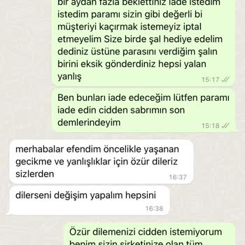 Qafiye Prive 45 Gün Sonra Gelen Kargo Ve Yanlış Ürünler Göndermeleri