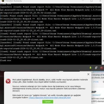 Tlauncher Mod Açılmama Sorunu