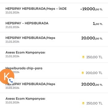 Akbank Hepsiburada Hepsipay Onayım Olmadan Harcamalar