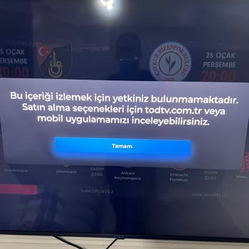 Tod TV Bu İçeriği İzlemek İçin Yetkiniz Bulunmamaktadır Uyarısı