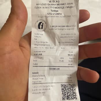 Muğla Belediyesine Ait Muttaş Fahiş Ücret Tarifesi