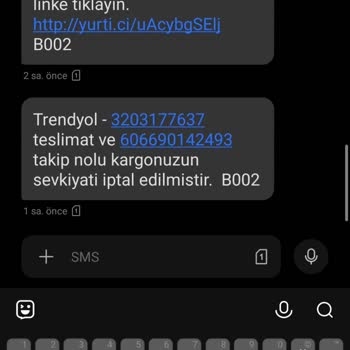 Yurtiçi Kargo Sevkiyat İptal Edildi