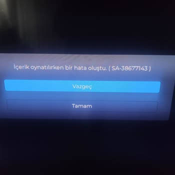 TOD Tv Tod Uygulama İçerik Hatası