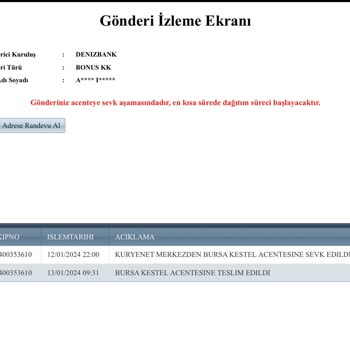 Kuryenet Kart Teslim Mağduriyeti