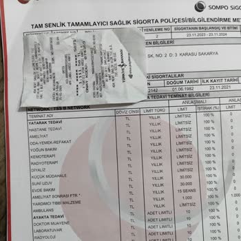 Sompo Tamamlayıcı Sağlık Sigortası