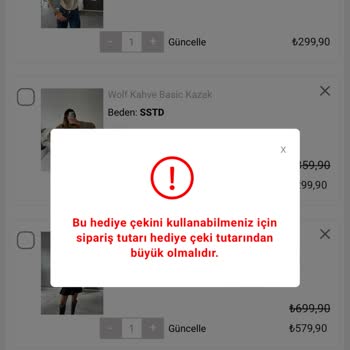 Gaus Çeki Yanlış Tanımlayıp Değişim Yaptırmıyor
