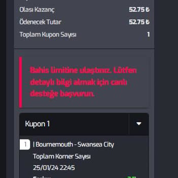Restbet Bahis Limiti Hayal Kırıklığı