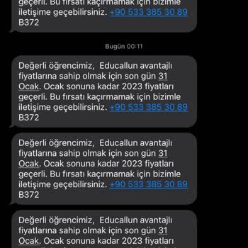 Educall KVKK İhlali, Gece Yarısı SMS Gönderimi