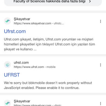 Ufrst.com Siteye Erişim Yok