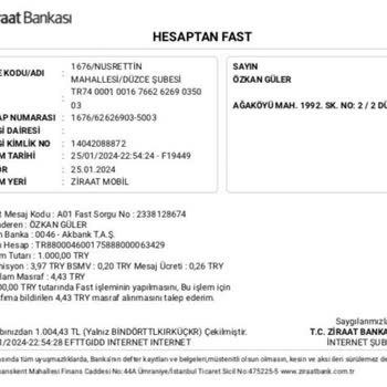 Tosla Hesabımın Bloke Edilmesi Ve Paramın İade Edilmemesi