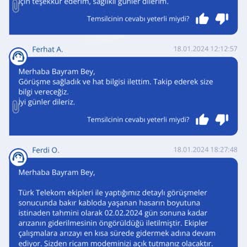 TurkNet Çözülemeyen Arıza Kaydı