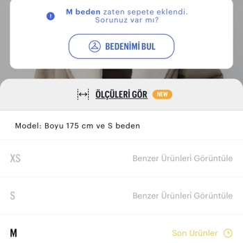 Pull and Bear Stokta Görünen Ürün Sepette Tükendi