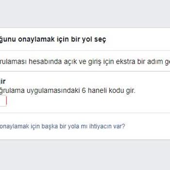 Facebook Giriş Onayı Farklı Cihazlardan Oturum Aç Sorunu