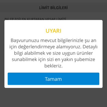 Denizbank Limit Yükseltmiyor Bu