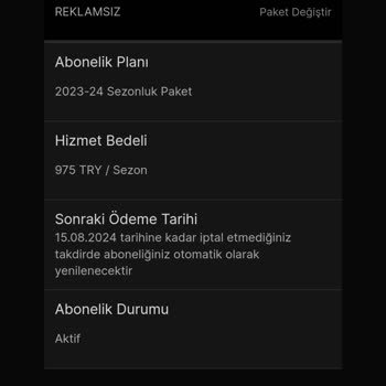 Exxen Üyelik İptalim İçin