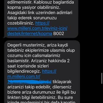 Millenicom İnternet Kesilmesi Ve Sürekli Olarak Kopma Problemleri