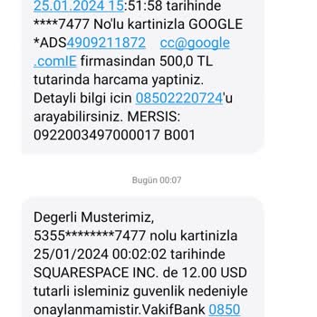 Google Onayım Ve Bilgim Olmadan Para Çekmiş