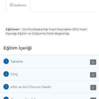 Uzaktan Eğitim Kapısı (CBİKO) Deprem Farkındalık Eğitimi