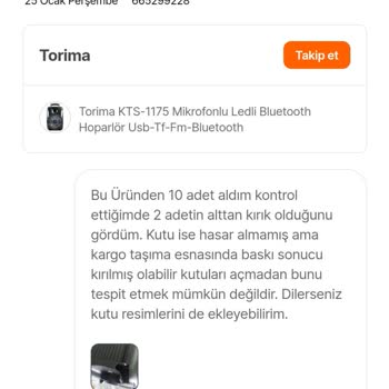 Hepsiburada Ve Torima Mağazası Sorumsuzluğu