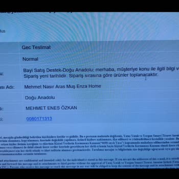 Enza Home Sistem Arızasından Dolayı Geç Teslimat