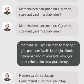 Vodafone Üyelik İptali Olmuyor