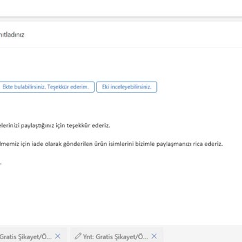 Gratis İadem Yapılmadı İade