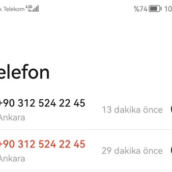 0312 524 24 52 0312 524 22 45 Tanımadığım Bu Numara Tarafından Arandım